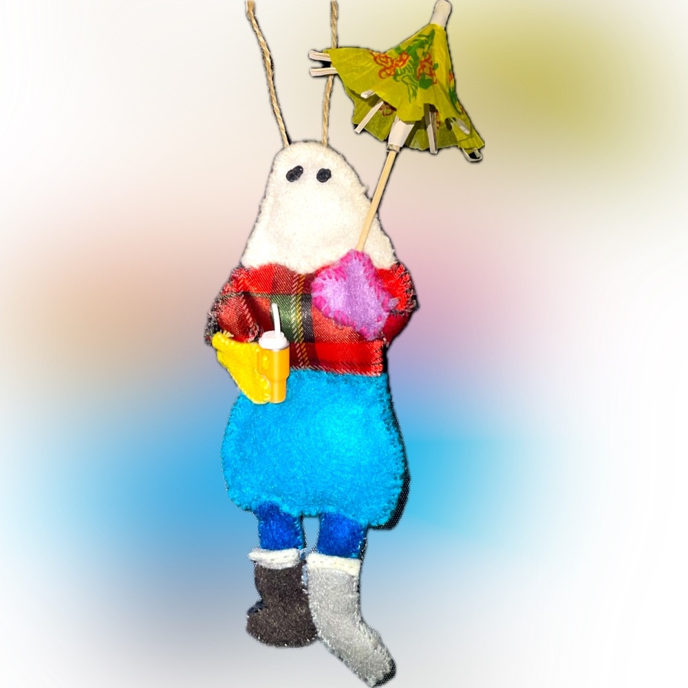 Mummer Ornament Hand Sewn